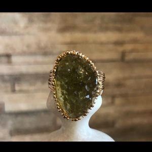 ❤️GORGEOUS Druzy Adjustable Wire Ring❤️